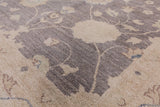 Grey Peshawar Hand-Knotted Wool Rug - 8' 2" X 9' 10" - Golden Nile