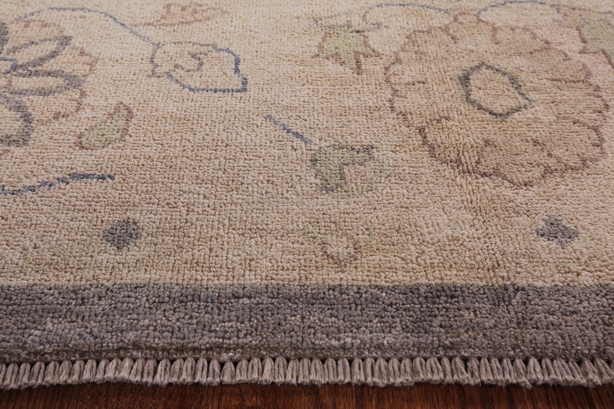 Grey Peshawar Hand-Knotted Wool Rug - 8' 2" X 9' 10" - Golden Nile