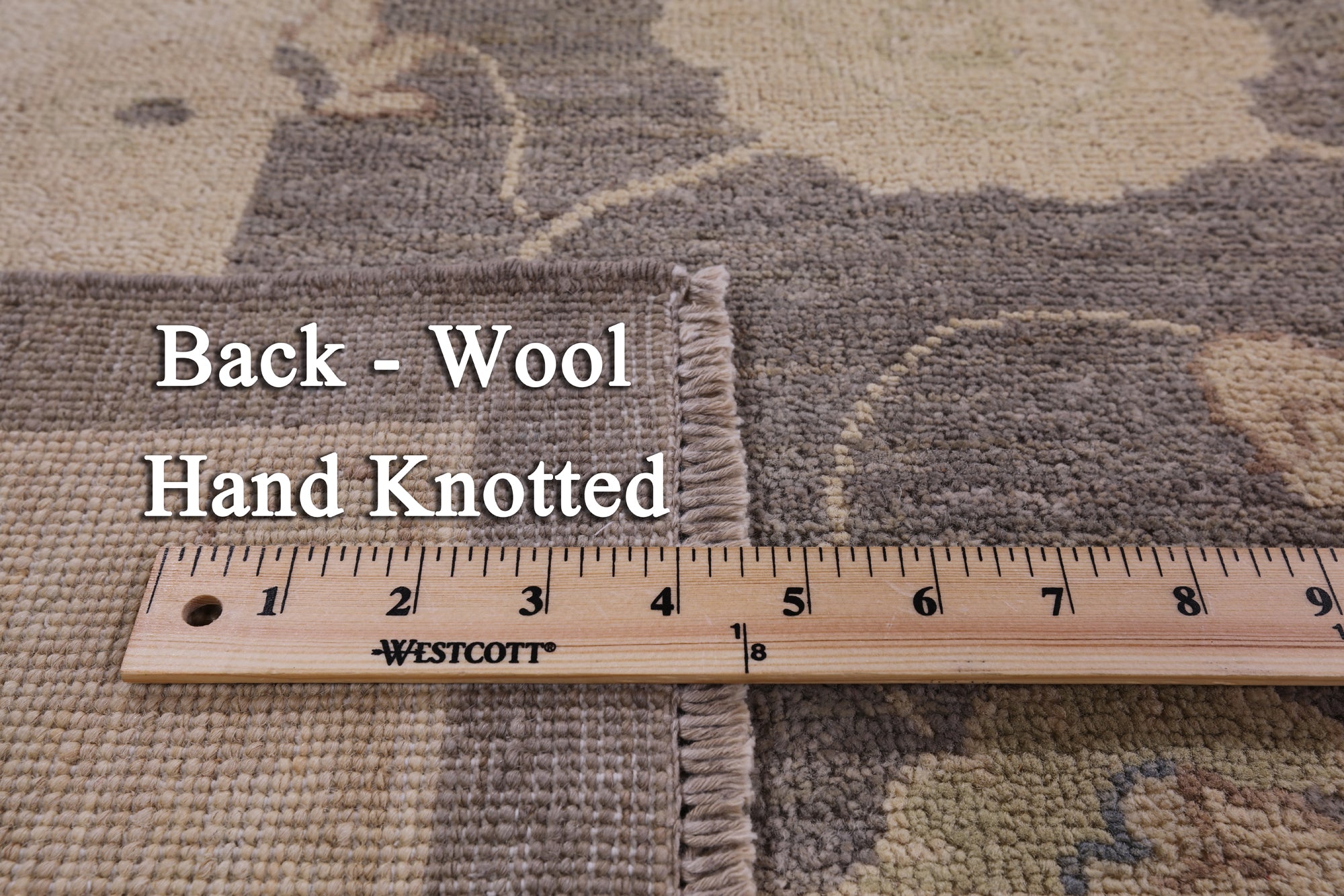 Grey Peshawar Hand-Knotted Wool Rug - 8' 2" X 9' 10" - Golden Nile