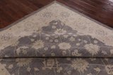 Grey Peshawar Hand-Knotted Wool Rug - 8' 2" X 9' 10" - Golden Nile
