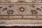 Peshawar Hand Knotted Wool Area Rug - 4' 1" X 6' 4" - Golden Nile