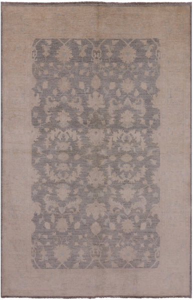 Peshawar Hand Knotted Wool Rug - 5' X 7' 7" - Golden Nile