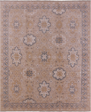Peshawar Handmade Wool Rug - 8' 0" X 9' 6" - Golden Nile
