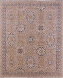 Peshawar Handmade Wool Rug - 8' 0" X 9' 6" - Golden Nile