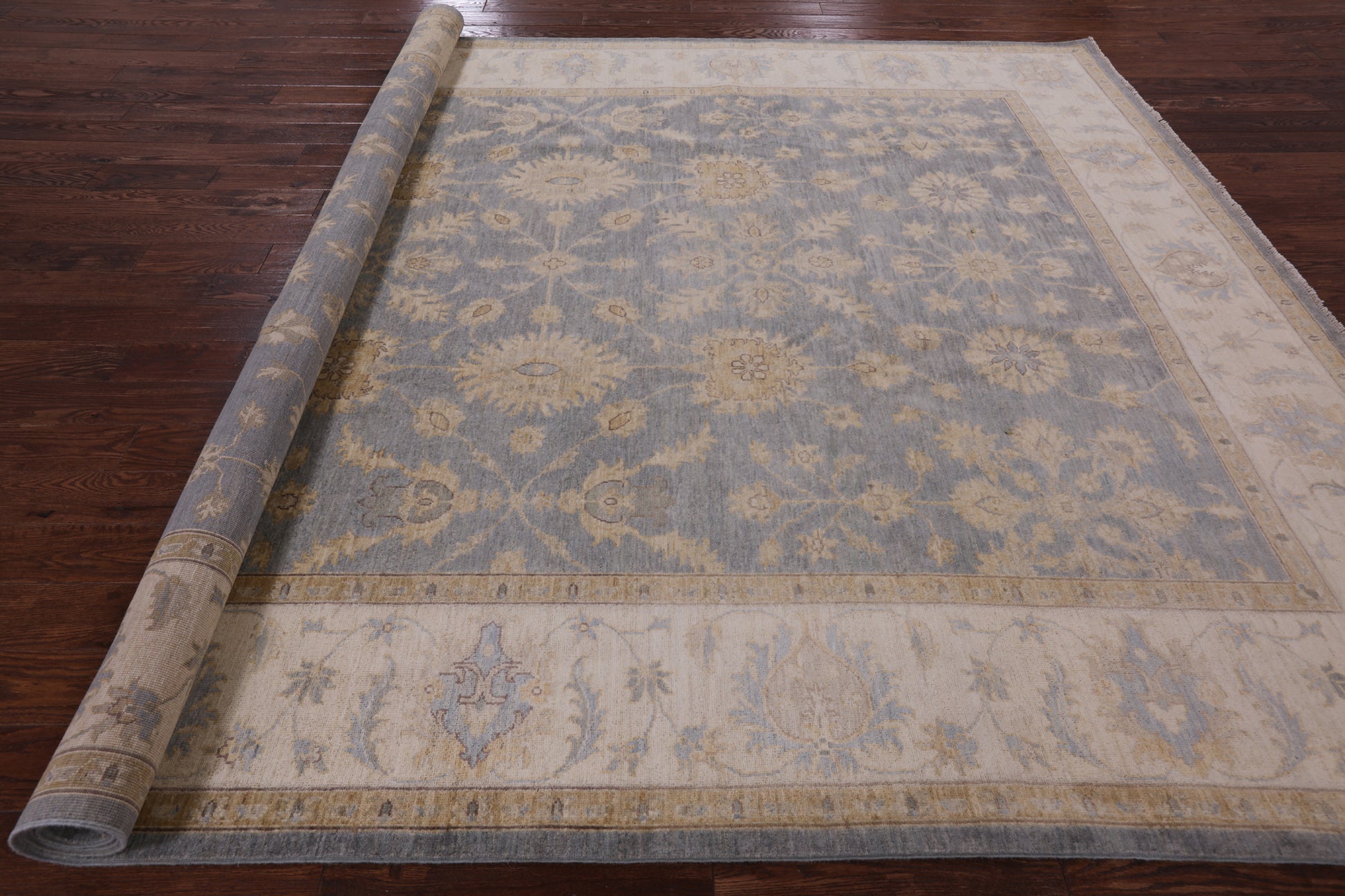 Peshawar Handmade Wool Rug - 9' 2" X 11' 10" - Golden Nile