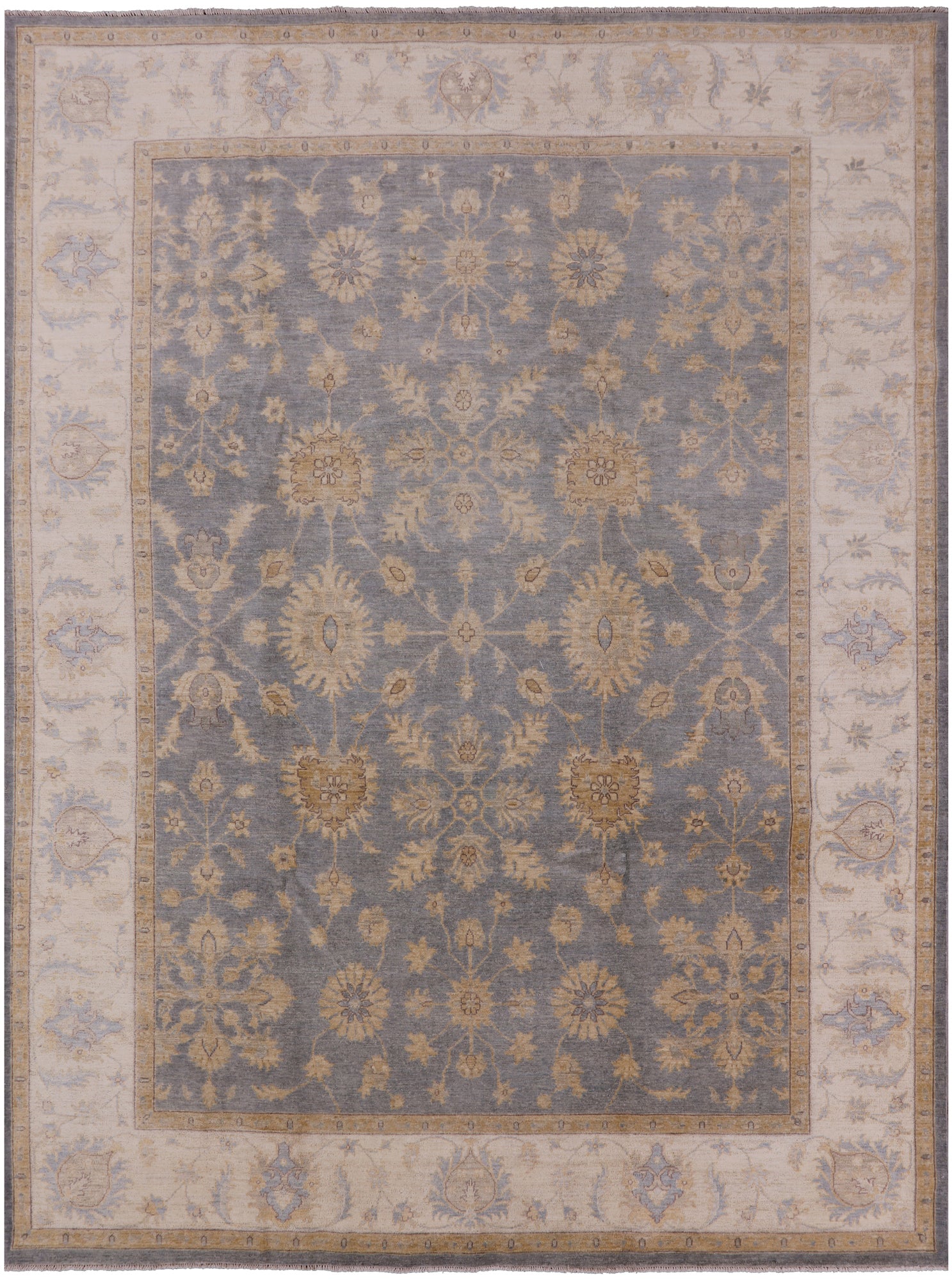Peshawar Handmade Wool Rug - 9' 2" X 11' 10" - Golden Nile
