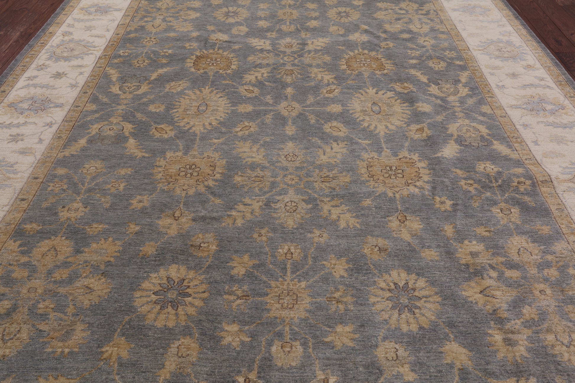 Peshawar Handmade Wool Rug - 9' 2" X 11' 10" - Golden Nile