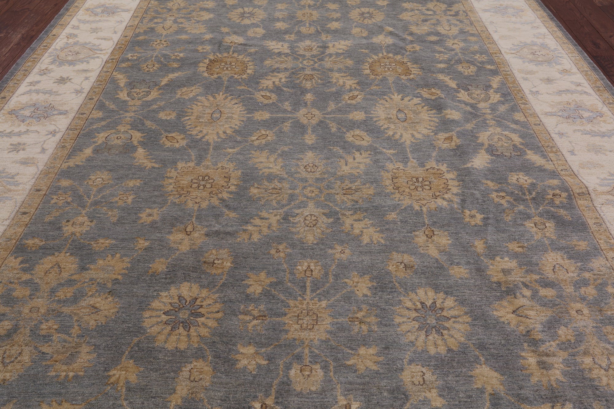 Peshawar Handmade Wool Rug - 9' 2" X 11' 10" - Golden Nile