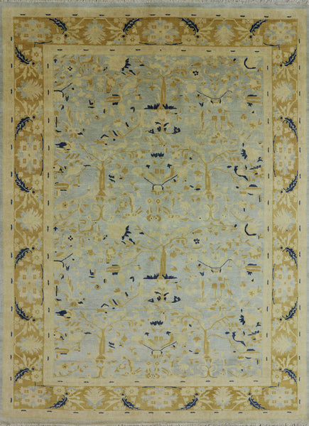 Peshawar Oriental Area Rug 9 X 12 - Golden Nile