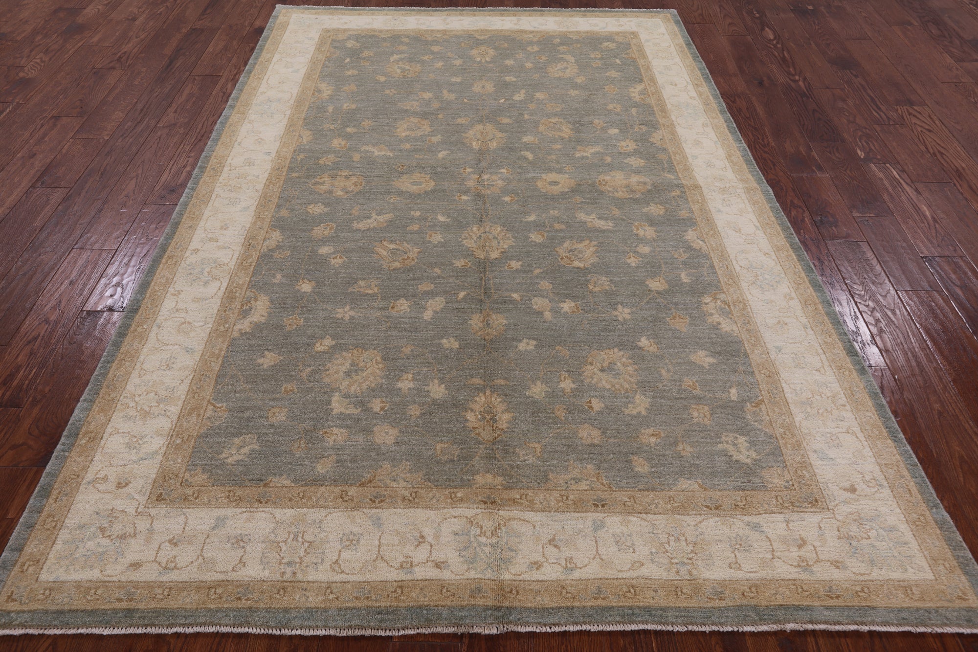 Chobi Peshawar Hand Knotted Wool Area Rug - 6' 2" X 9' 0" - Golden Nile