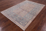 Grey Peshawar Handmade Area Rug - 6' 1" X 8' 8 - Golden Nile