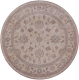 Round Chobi Handmade Rug - 4' 2" X 4' 2" - Golden Nile