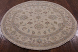 Round Chobi Handmade Rug - 4' 2" X 4' 2" - Golden Nile