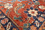 Geometric Persian Handmade Rug - 8' 1" X 10' 1" - Golden Nile