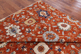 Orange Persian Fine Serapi Handmade Wool Rug - 8' 0" X 10' 0" - Golden Nile