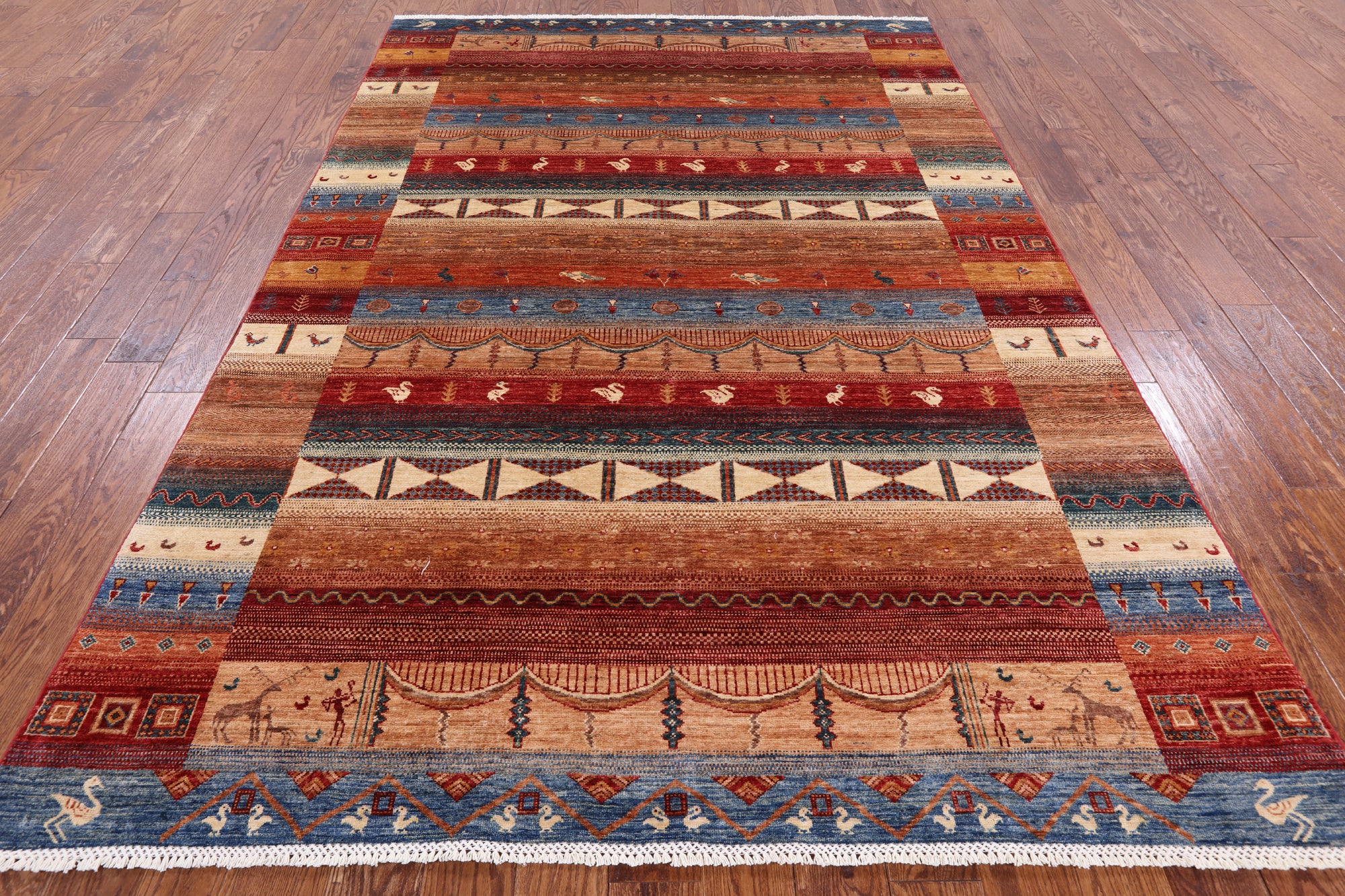 Super Gabbeh Lori Buft Wool Area Rug - 6' 7" X 9' 8" - Golden Nile