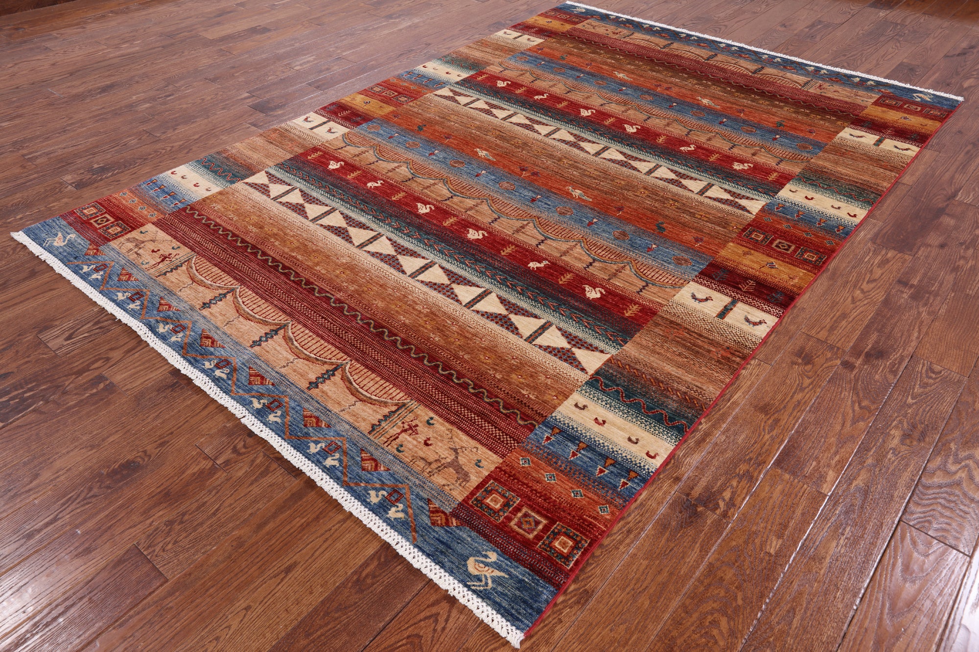 Super Gabbeh Lori Buft Wool Area Rug - 6' 7" X 9' 8" - Golden Nile