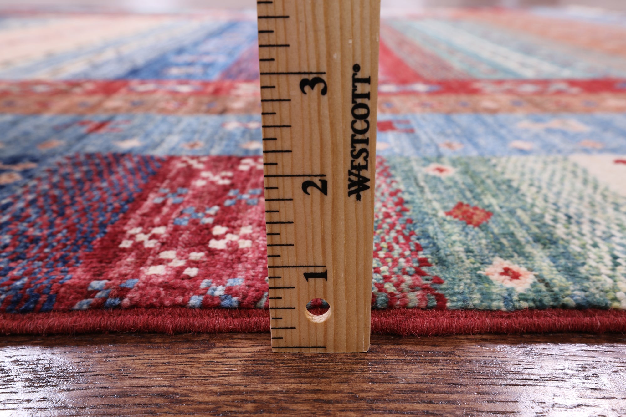 Persian Gabbeh Tribal Hand Knotted Wool Rug - 5' 9" X 7' 11" - Golden Nile