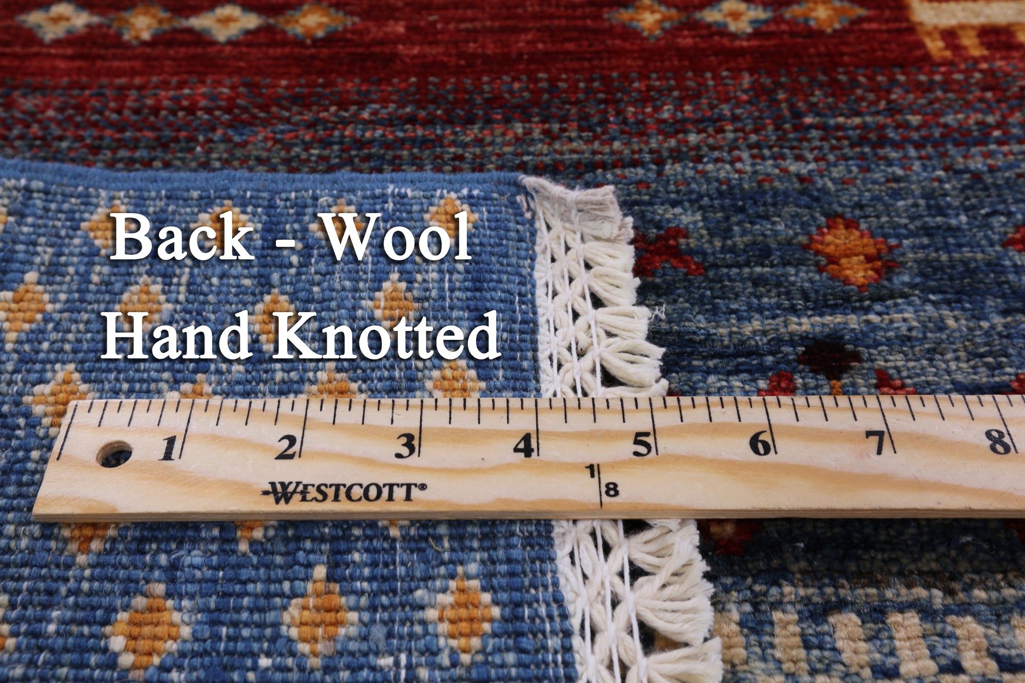 Tribal Gabbeh Handmade Wool Area Rug - 6' 7" X 9' 10" - Golden Nile