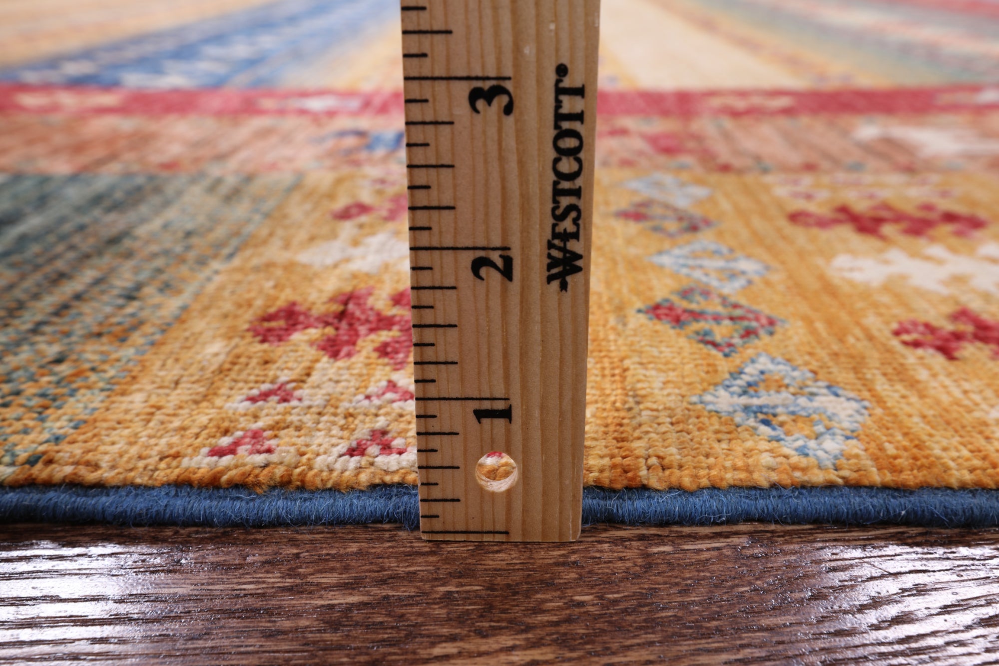 Tribal Gabbeh Handmade Wool Area Rug - 6' 7" X 9' 10" - Golden Nile
