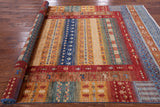 Tribal Gabbeh Handmade Wool Area Rug - 6' 7" X 9' 10" - Golden Nile