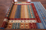 Tribal Persian Gabbeh Hand Knotted Wool Area Rug - 7' 0" X 9' 11" - Golden Nile