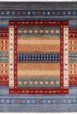 Tribal Persian Gabbeh Hand Knotted Wool Area Rug - 7' 0" X 9' 11" - Golden Nile