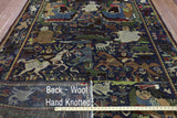 Oriental Afghan Wool on Wool Area Rug 7 X 9 - Golden Nile