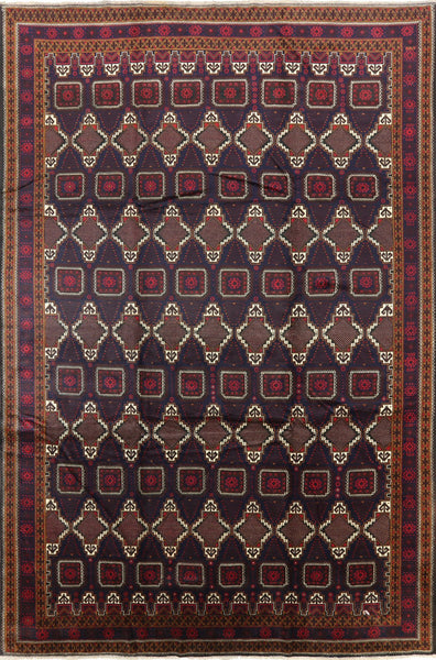 Balouch Wool Area Rug 9 X 13 - Golden Nile