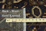 Wool On Wool Tribal Balouch Rug 7 X 9 - Golden Nile