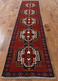 3 X 13 Runner Oriental Balouch Wool On Wool Rug - Golden Nile