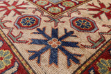 Blue Super Kazak Hand Knotted Rug - 5' 10" X 8' - Golden Nile