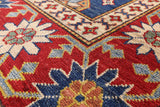 Kazak Hand-Knotted Rug - 5' 8" X 8' 8" - Golden Nile