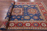 Kazak Hand-Knotted Rug - 5' 8" X 8' 8" - Golden Nile