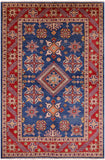 Super Kazak Handmade Wool Rug - 5' 11" X 9' 2" - Golden Nile