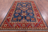 Super Kazak Handmade Wool Rug - 5' 11" X 9' 2" - Golden Nile