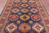 Kazak Hand Knotted Area Rug - 6' 2" X 9' - Golden Nile