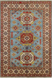 Oriental Blue Super Kazak Rug 6 X 9 - Golden Nile