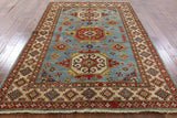 Oriental Blue Super Kazak Rug 6 X 9 - Golden Nile