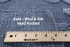 Flat Weave Wool & Silk Area Rug - 6' 1" X 9' 1" - Golden Nile