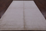 Silk Hand Knotted Rug - 6' 1" X 9' 3" - Golden Nile