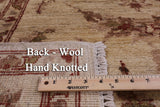 Ivory Chobi Peshawar Handmade Wool Area Rug - 6' 5" X 9' 8" - Golden Nile