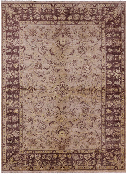 Peshawar Hand Knotted Wool Area Rug - 6' 1" X 8' 1" - Golden Nile