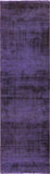 Purple Oriental Runner Overdyed Rug 3 X 9 - Golden Nile