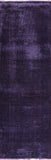 Purple Oriental Overdyed Runner Rug 3 X 10 - Golden Nile