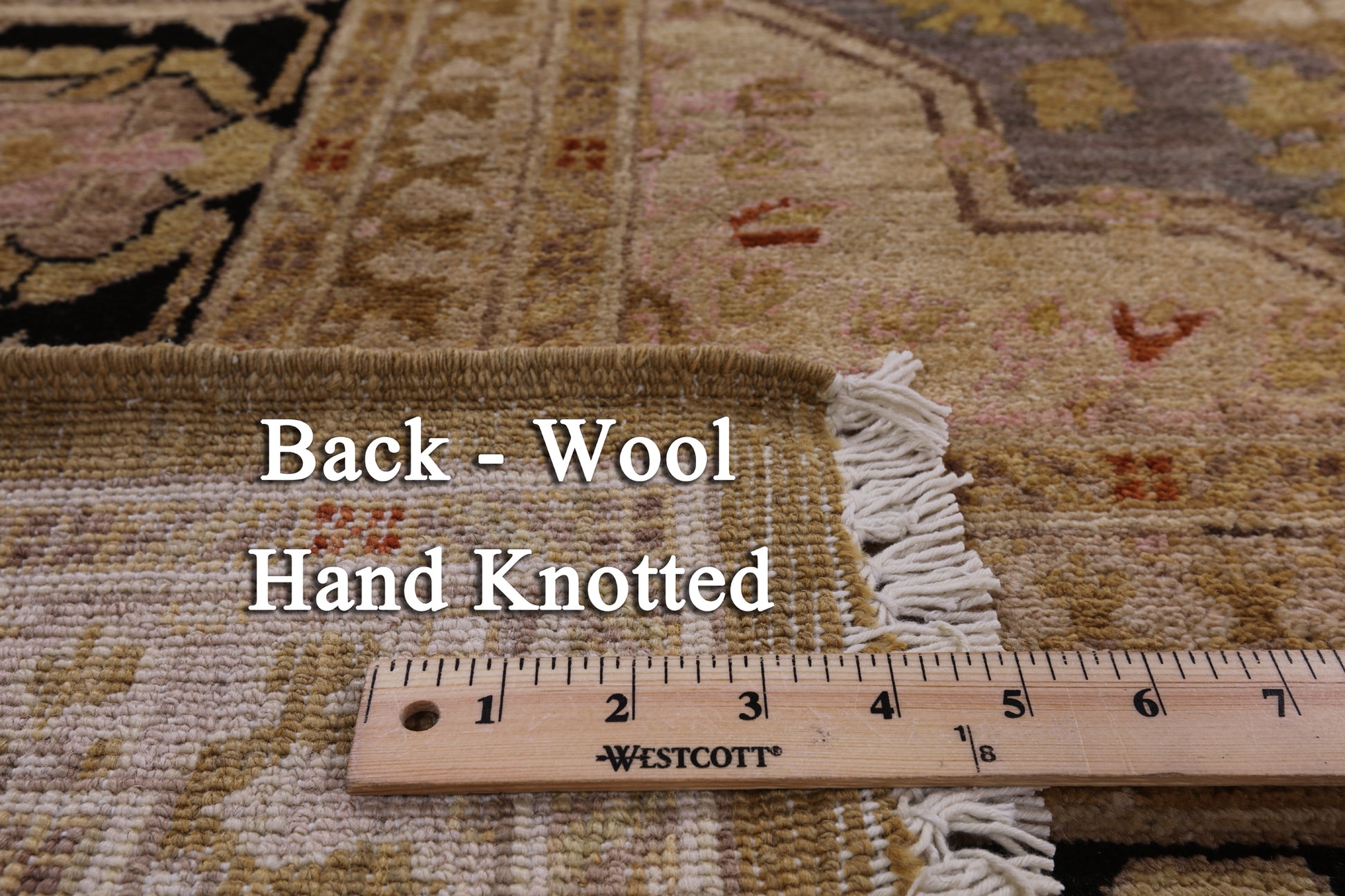 Peshawar Hand Knotted Area Rug - 8' 1" X 9' 7" - Golden Nile