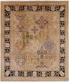 Peshawar Hand Knotted Area Rug - 8' 1" X 9' 7" - Golden Nile