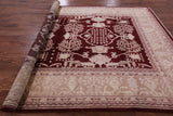 Red Peshawar Handmade Wool Rug - 8' 4" X 10' 5" - Golden Nile