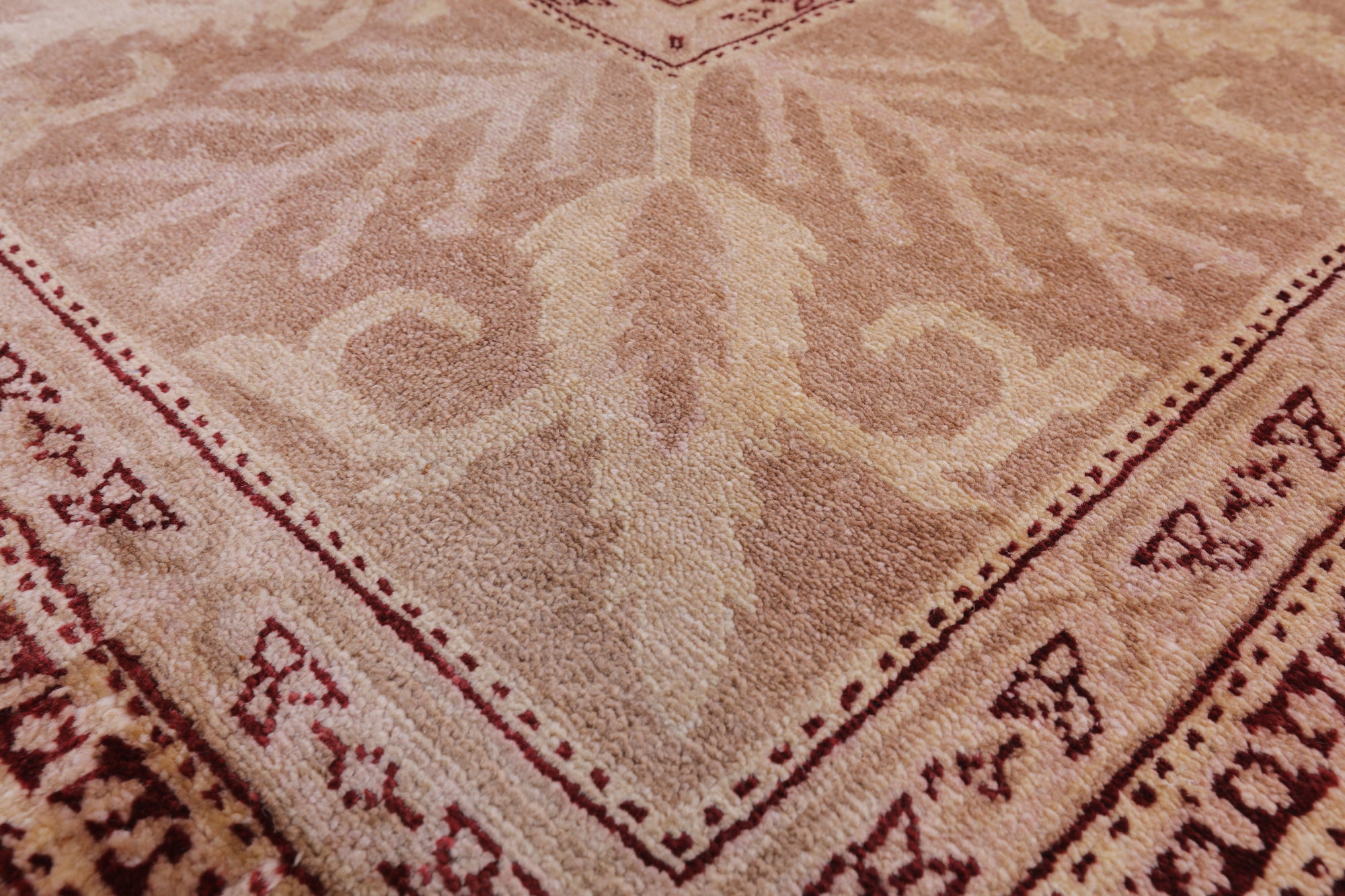 Red Peshawar Handmade Wool Rug - 8' 4" X 10' 5" - Golden Nile
