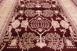 Red Peshawar Handmade Wool Rug - 8' 4" X 10' 5" - Golden Nile
